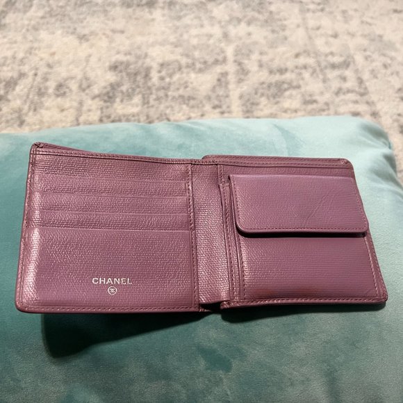 Chanel Wallet Calf Skin Bifold light purple - Picture 4 of 16